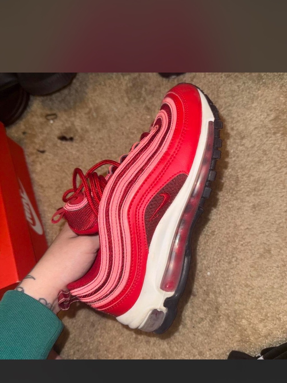 Nike Air Max 97 Red & Pink Gradient Wave Runner